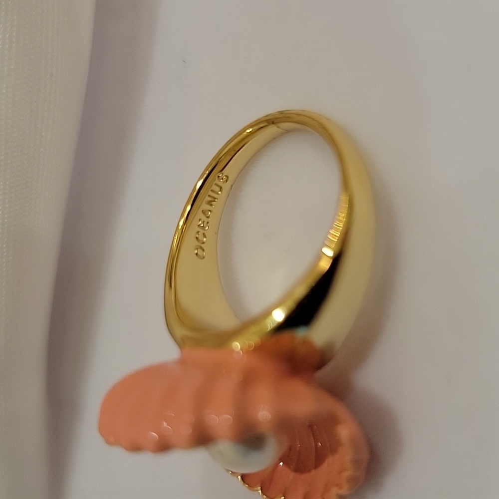 🏝OCEANUS "Shelly" pearl ring - Picture 4 of 6